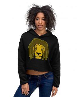 lion with locs cropped hoodie 01