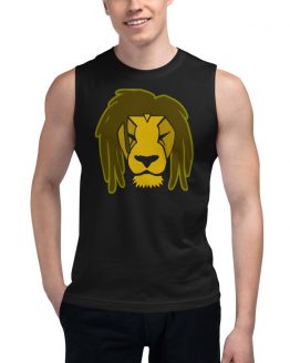 Lion With Locs Muscle Shirt 01