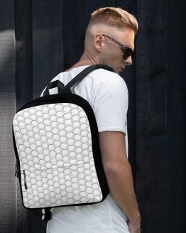 Honeycomb Themed Backpack wht 02