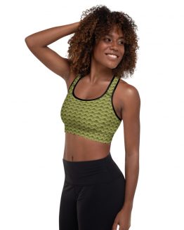snake skin print designed sports bra 3