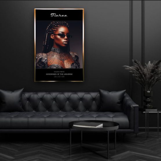 Fierce poster living room